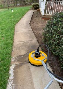 walkway sidewalk concrete pressure washing